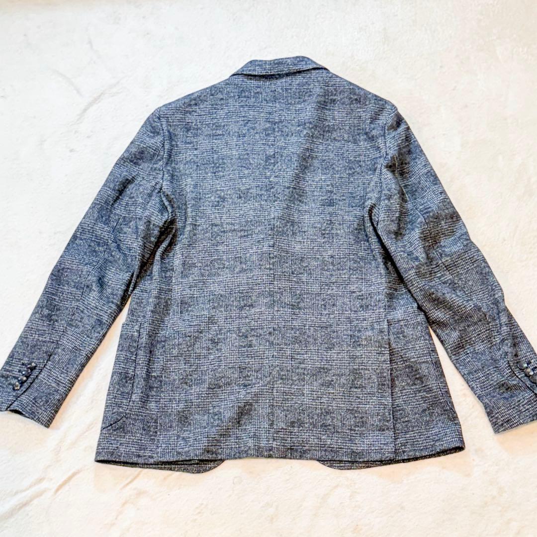 LARDINI ラルディーニ テーラードジャケット 52 グレンチェック グレー