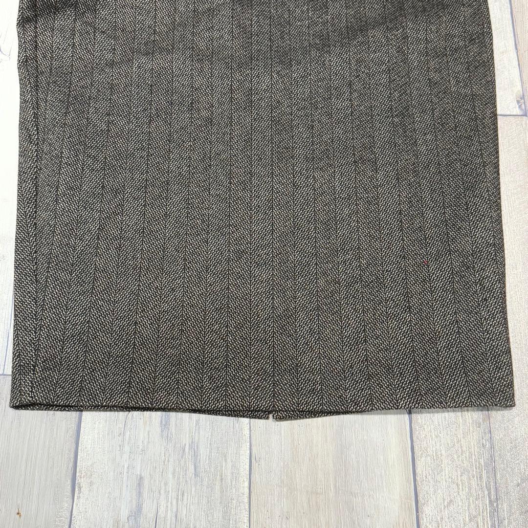 【現行品】mimigrant ケリー Xライン ヘリンボーン Vネックワンピース