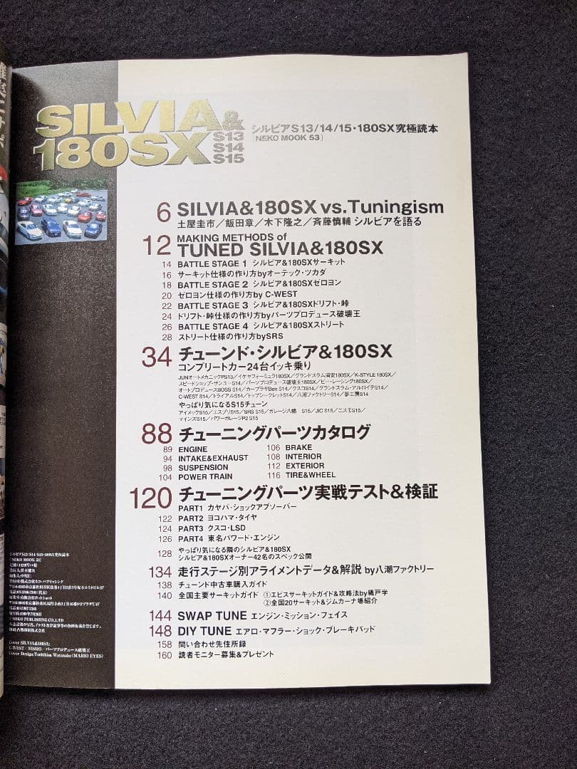 シルビア　180SX S13 S14 S15 究極読本　パーツカタログ　日産