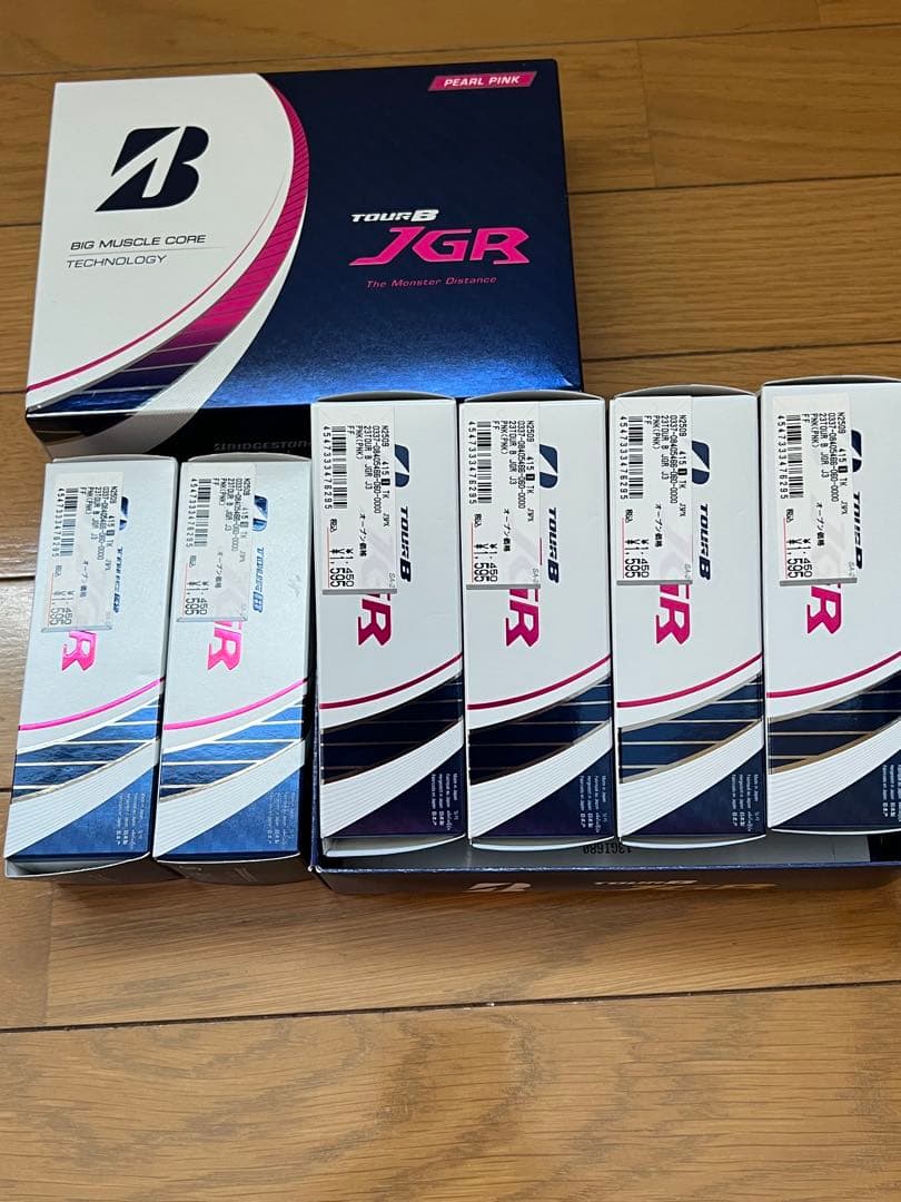 ブリヂストン ゴルフボール Tour B JGR 6スリーブ　パールピンク