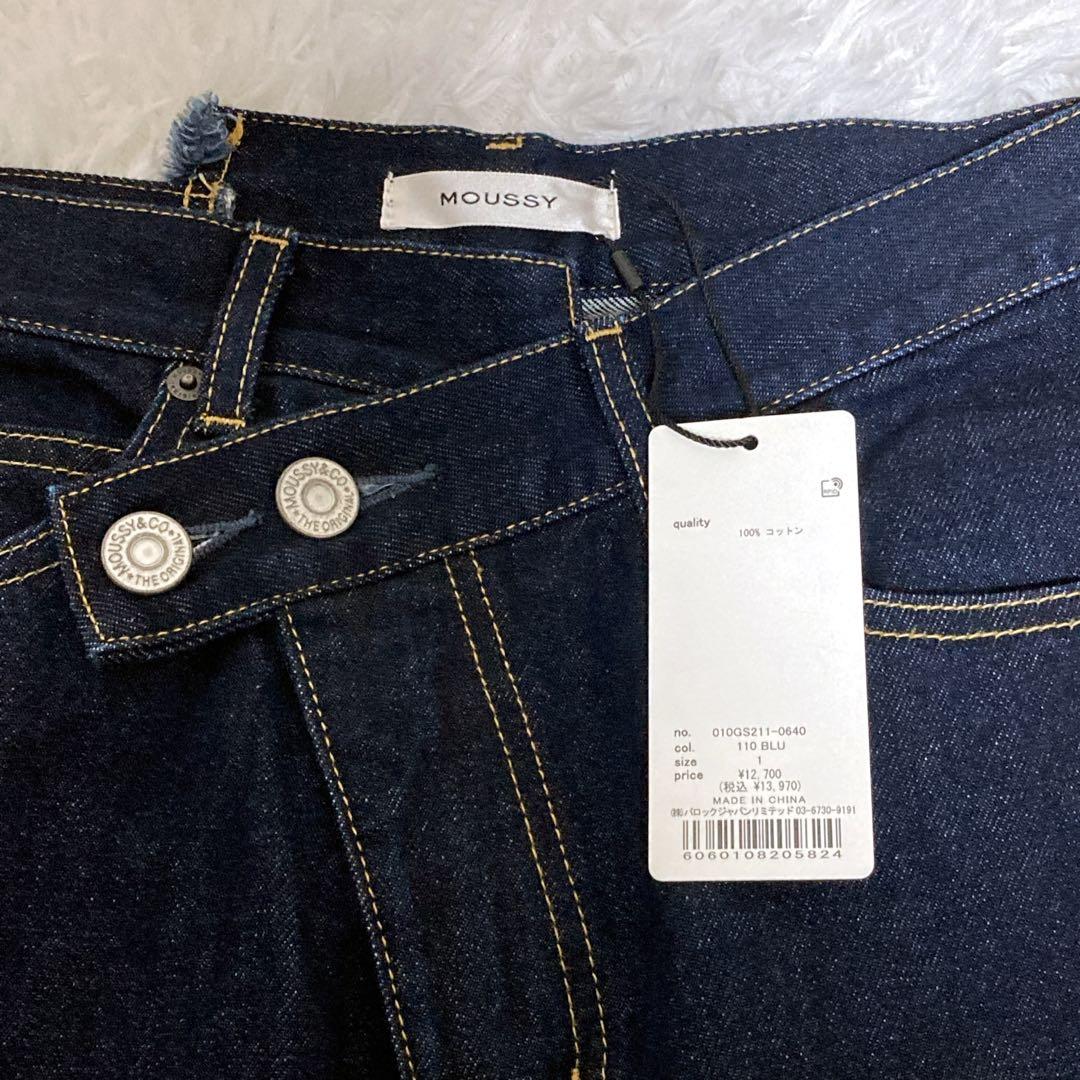 ★新品★ MOUSSY CROSS WAIST WIDE STRAIGHT 1