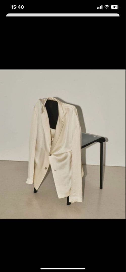 SATIN OVER JACKET TODAYFUL エクリュ