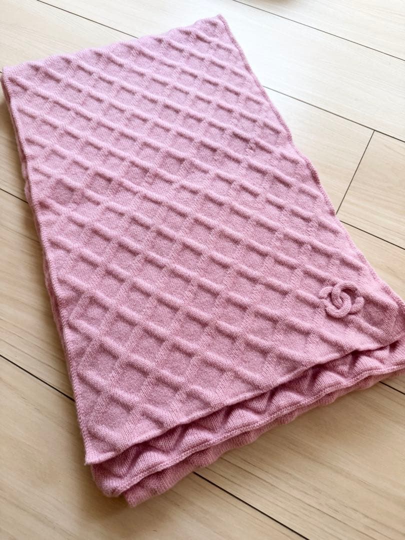 y*a様 CHANEL シャネル　ピンク カシミア　マフラー　スカーフ