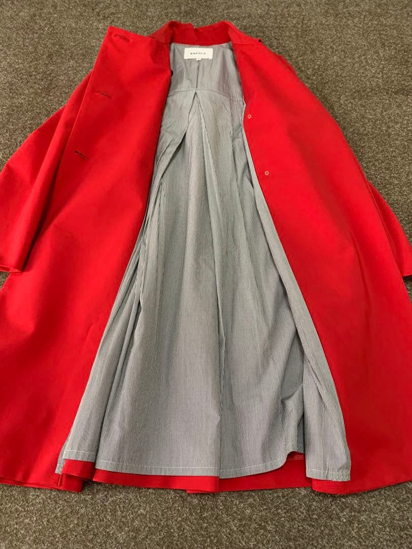 美品　エンフォルド　トレンチコート　赤　36 ENFOLD