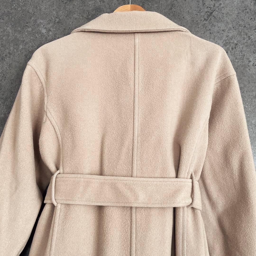 SNIDEL スナイデル ウールカシミヤビッグスタンドコート ベージュ ブラウン