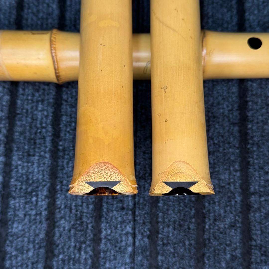 尺八 一尺七寸管 一尺八寸管 竹製 二管