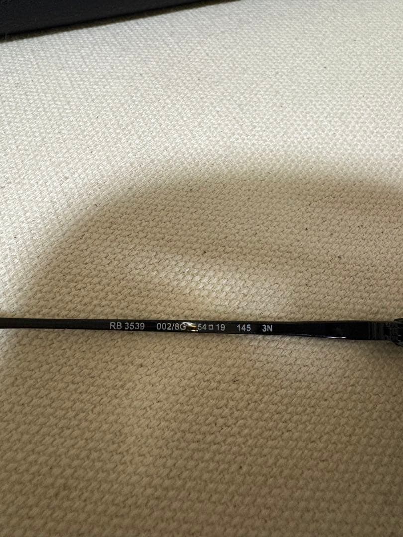 Ray BanサングラスRB3539 002/8G ブラック 純正ケース付き