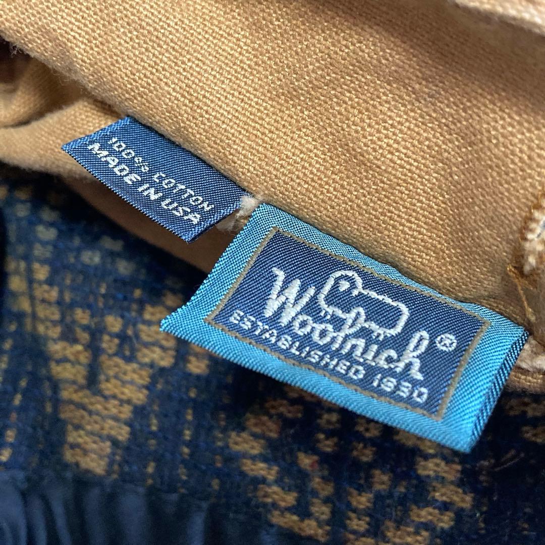 【美品90's USA製】Woolrich ハンティングジャケット　ライナー付