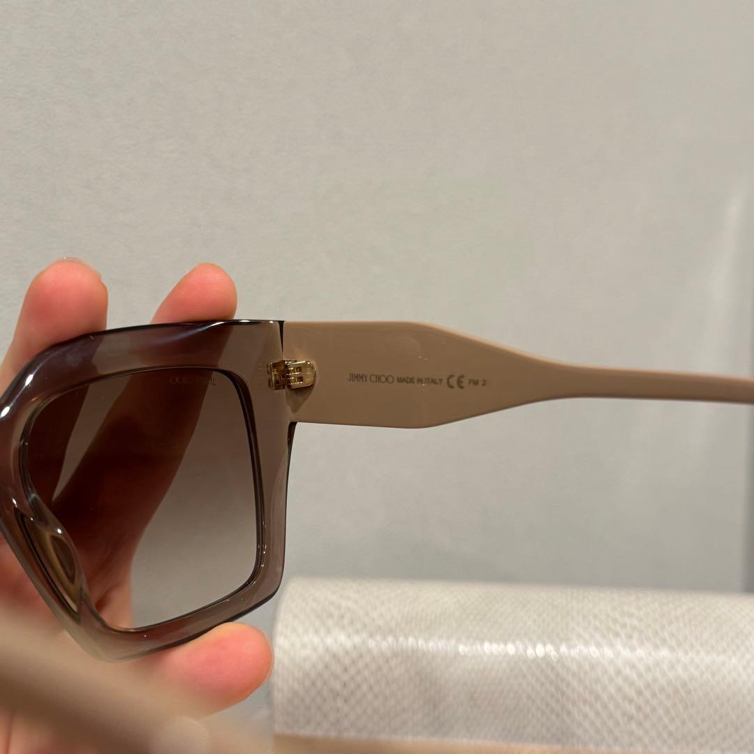 JIMMY CHOO ブラウン スクエア サングラス