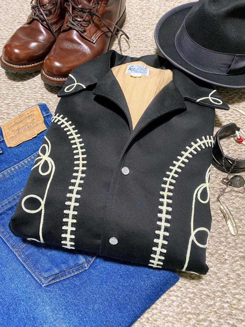 ★人気サイズ‼️未使用★50s復刻 ウエスタンジャケット ジョニーデップ着 XL‼️