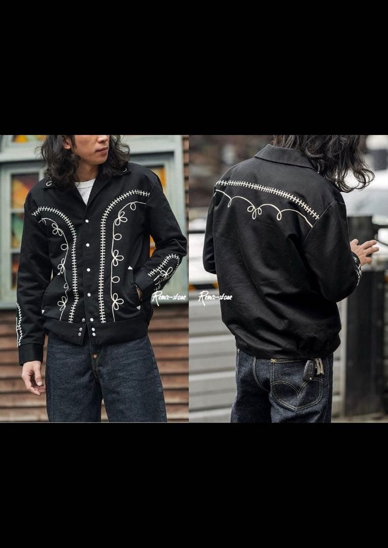 ★人気サイズ‼️未使用★50s復刻 ウエスタンジャケット ジョニーデップ着 XL‼️