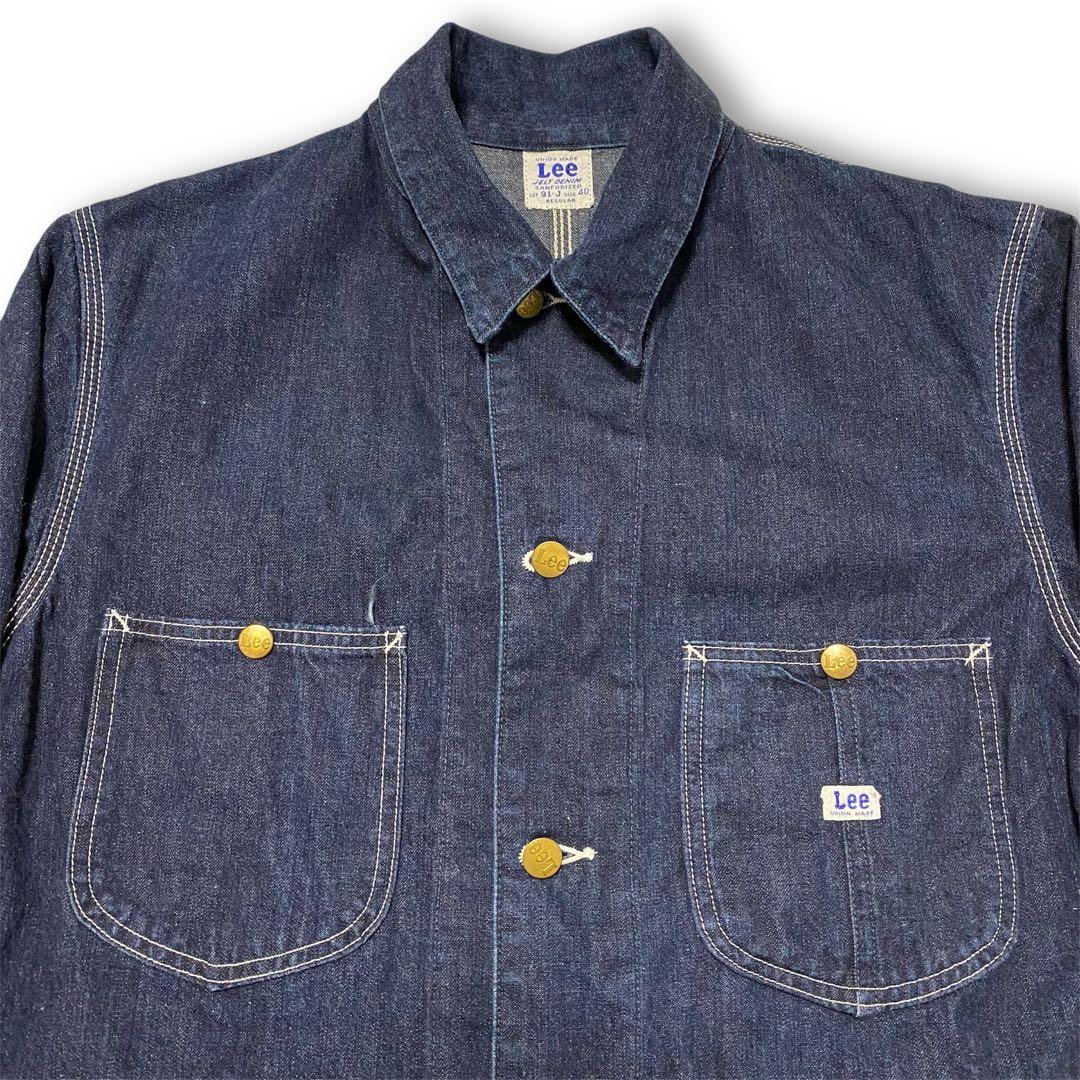 濃紺 Lee 91J 復刻 LOCO JACKET デニム カバーオール 40