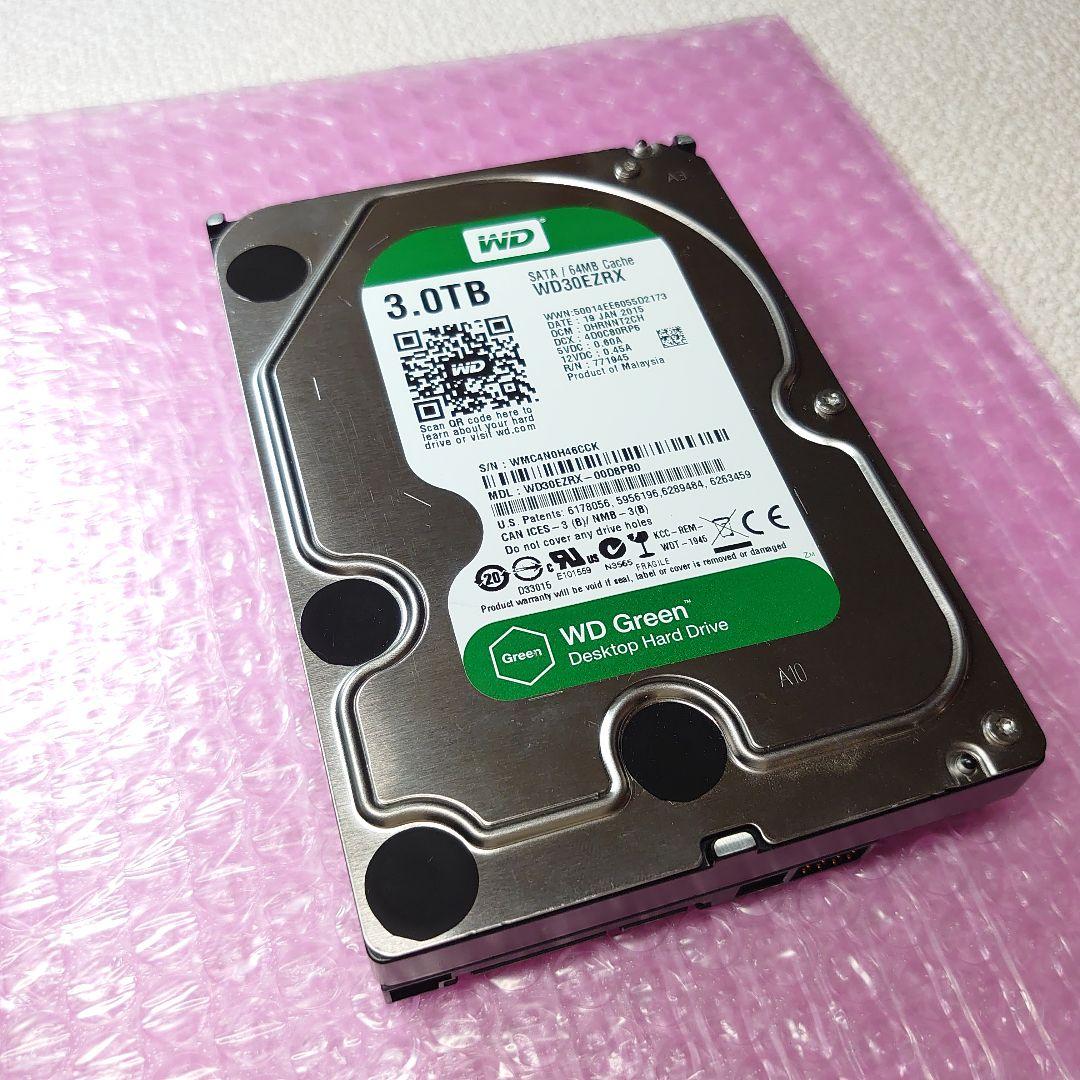 WD Green 3TB HDD WD30EZRX テスト済