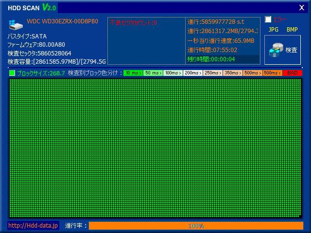 WD Green 3TB HDD WD30EZRX テスト済