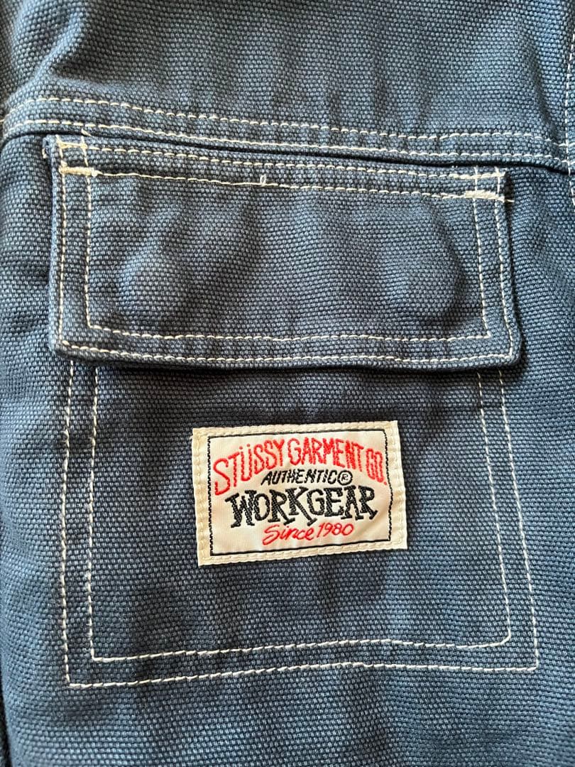 最終値下げ Stussy デニムカバーオール ブルー
