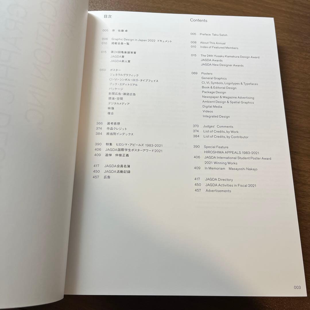 GRAPHIC DESIGN IN JAPAN 2022（JAGDA）