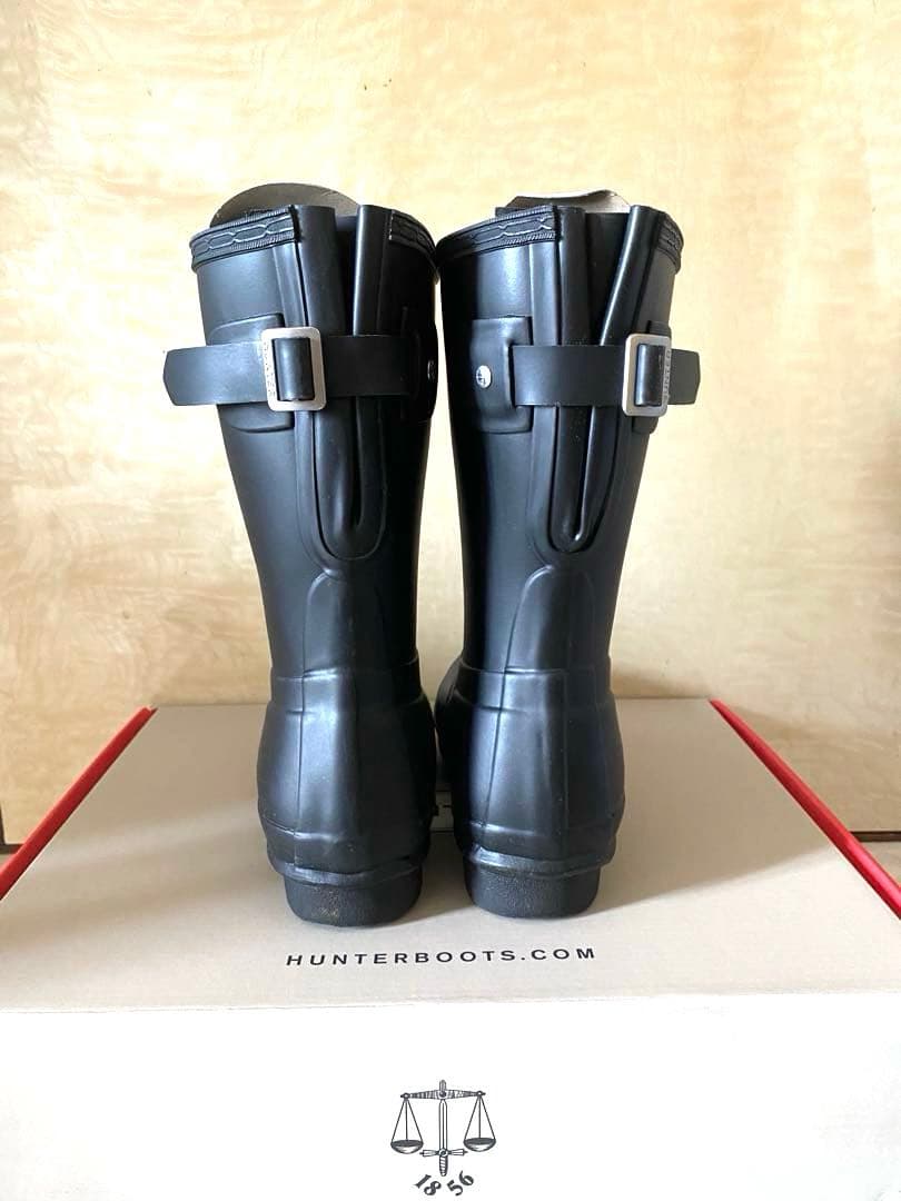 HUNTER ブラック長靴 バックル付きサイズ22㎝