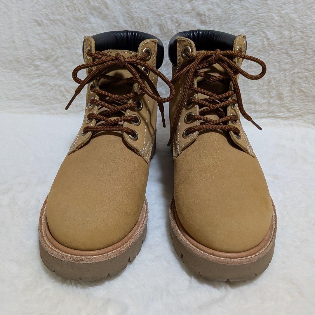美品✨カミナンドCAMINANDO 6ホール ブーツ 24cm キャメル