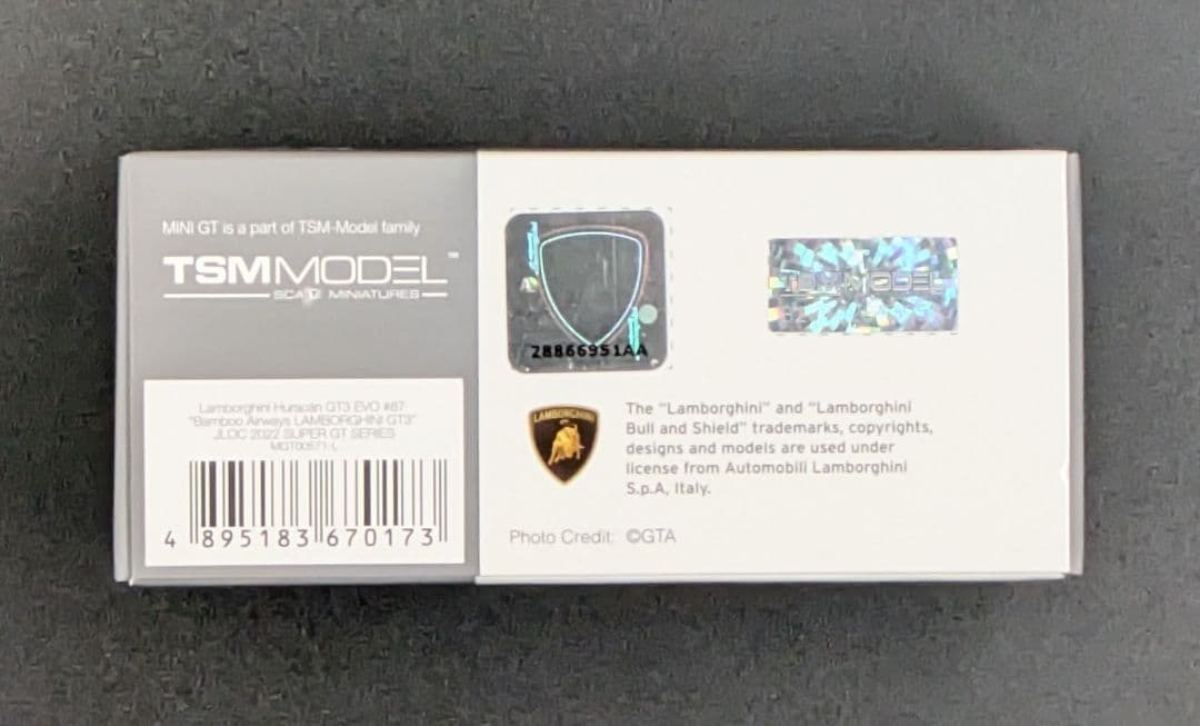 ミニカー MINI GT Lamborghini Huracan GT3 EVO #87