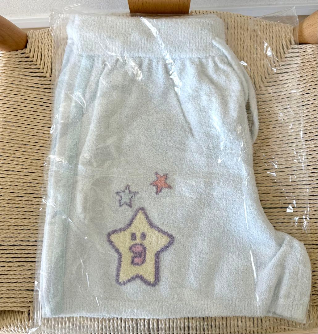 新品 スナイデルホーム ニットショートパンツ　たまごっち　まめっち　ブルー