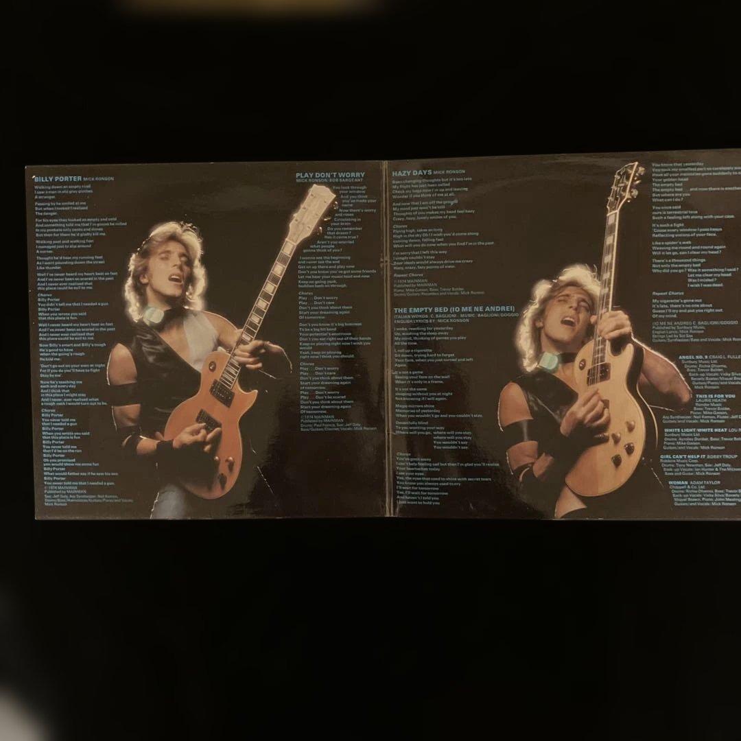 洋楽 Mick Ronson / Play Don't Worry RCA1974LP