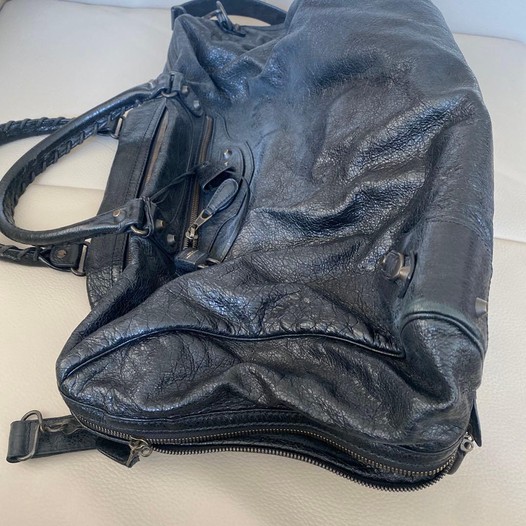 BALENCIAGA バレンシアガ レザ 2WAY ボストンバッグ ハンドバッグ
