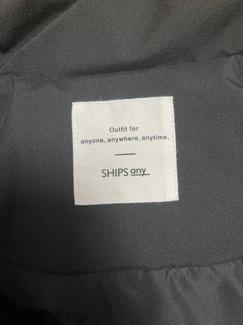 SHIPS any: モンスターコート ブラック