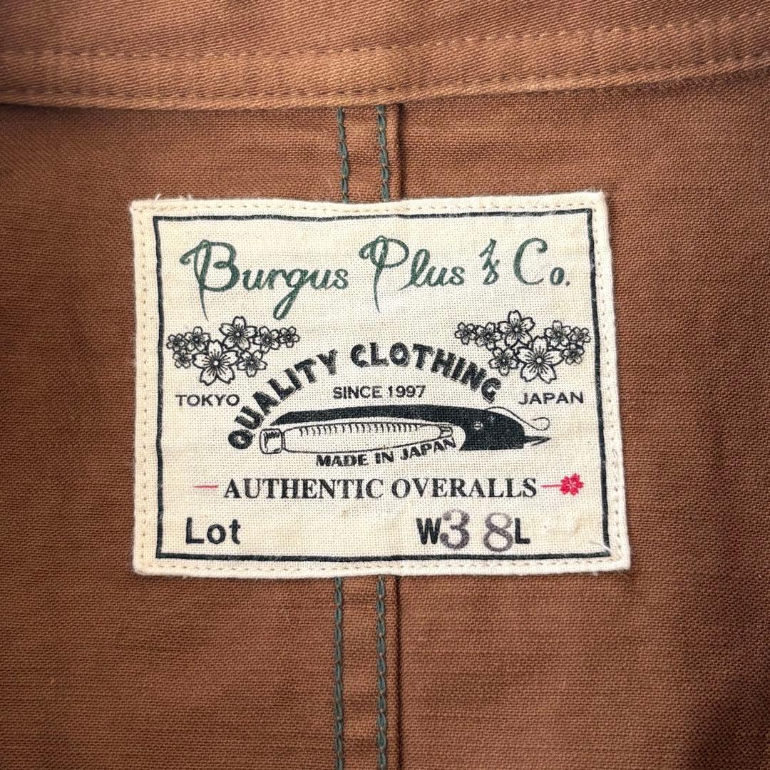 状態良好！Burgus Plus カバーオール 38(M) 日本製 ヒノヤ