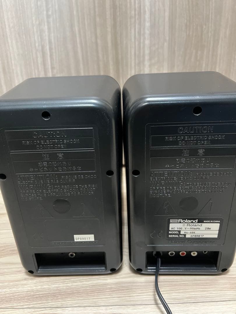 Roland MA-8 ステレオ マイクロ モニター スピーカー システム 美品