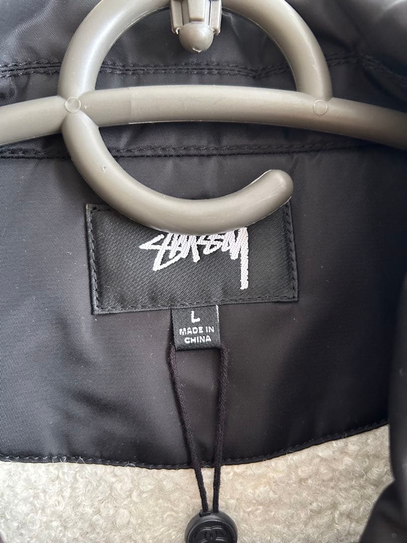 【人気】stussy PILE LINED ZIP JACKET 黒　ジャケット