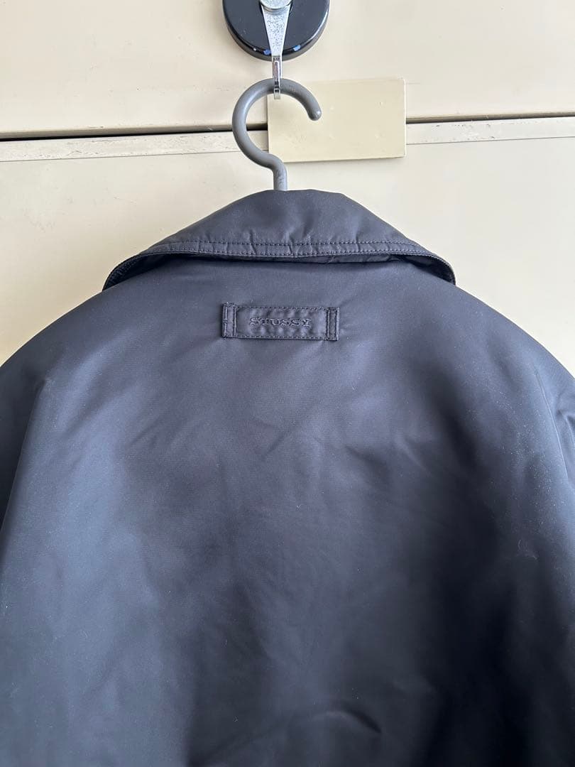 【人気】stussy PILE LINED ZIP JACKET 黒　ジャケット