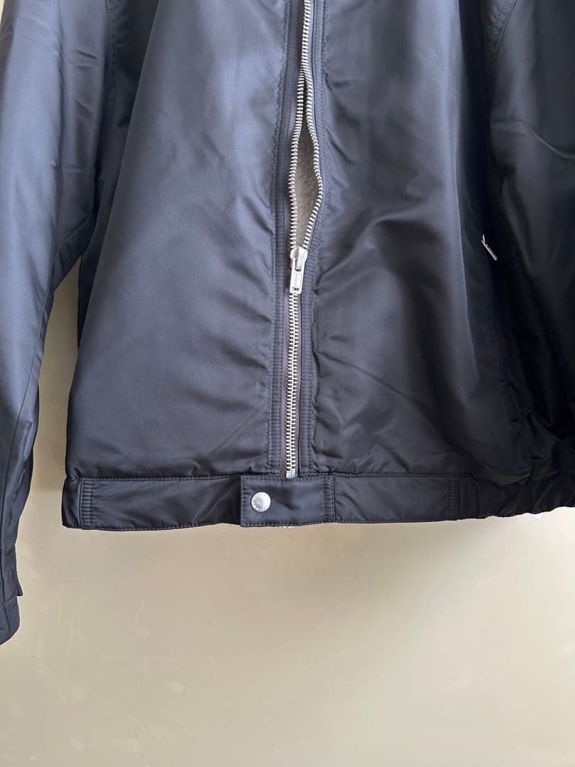 【人気】stussy PILE LINED ZIP JACKET 黒　ジャケット