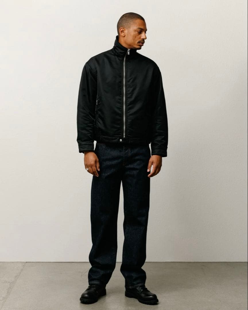 【人気】stussy PILE LINED ZIP JACKET 黒　ジャケット