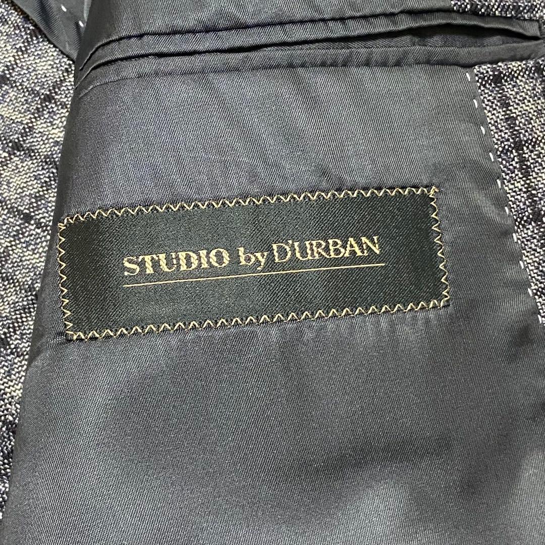 【美品】DURBAN✖︎REDA テーラードジャケット チェック リネン混 AB7