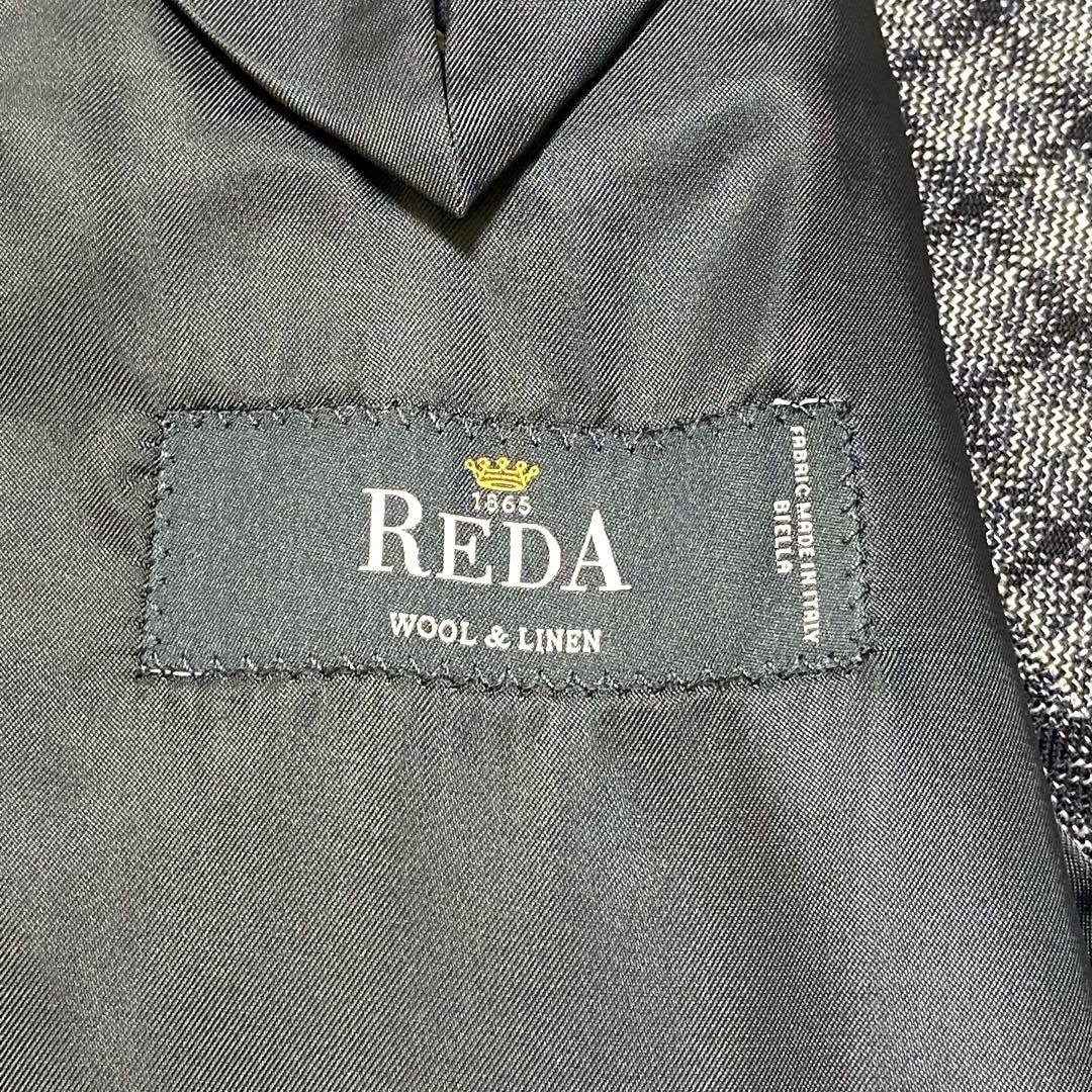 【美品】DURBAN✖︎REDA テーラードジャケット チェック リネン混 AB7