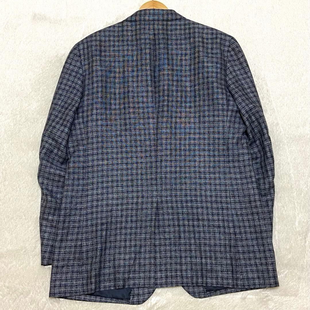 【美品】DURBAN✖︎REDA テーラードジャケット チェック リネン混 AB7