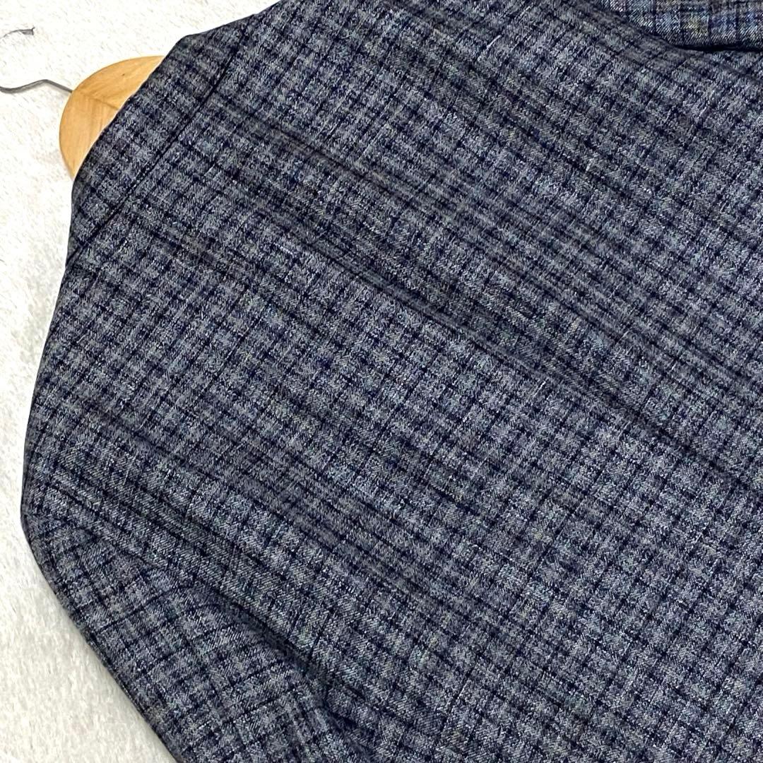 【美品】DURBAN✖︎REDA テーラードジャケット チェック リネン混 AB7