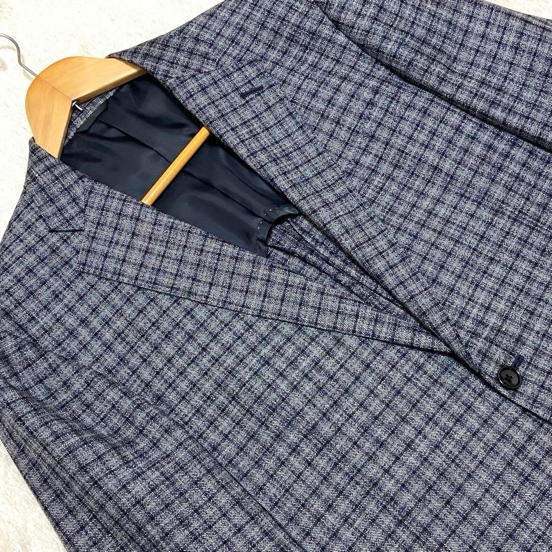 【美品】DURBAN✖︎REDA テーラードジャケット チェック リネン混 AB7