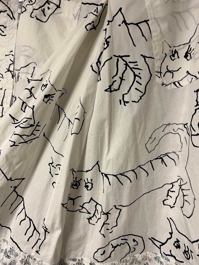 MARNI 手書き風イラストフレアスカート