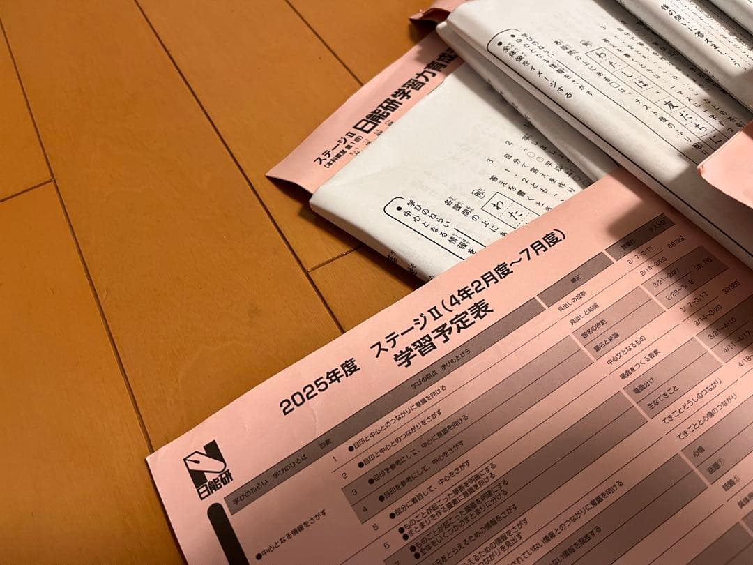 2025年度 日能研 4年生 学習力育成テスト 前期フルセット