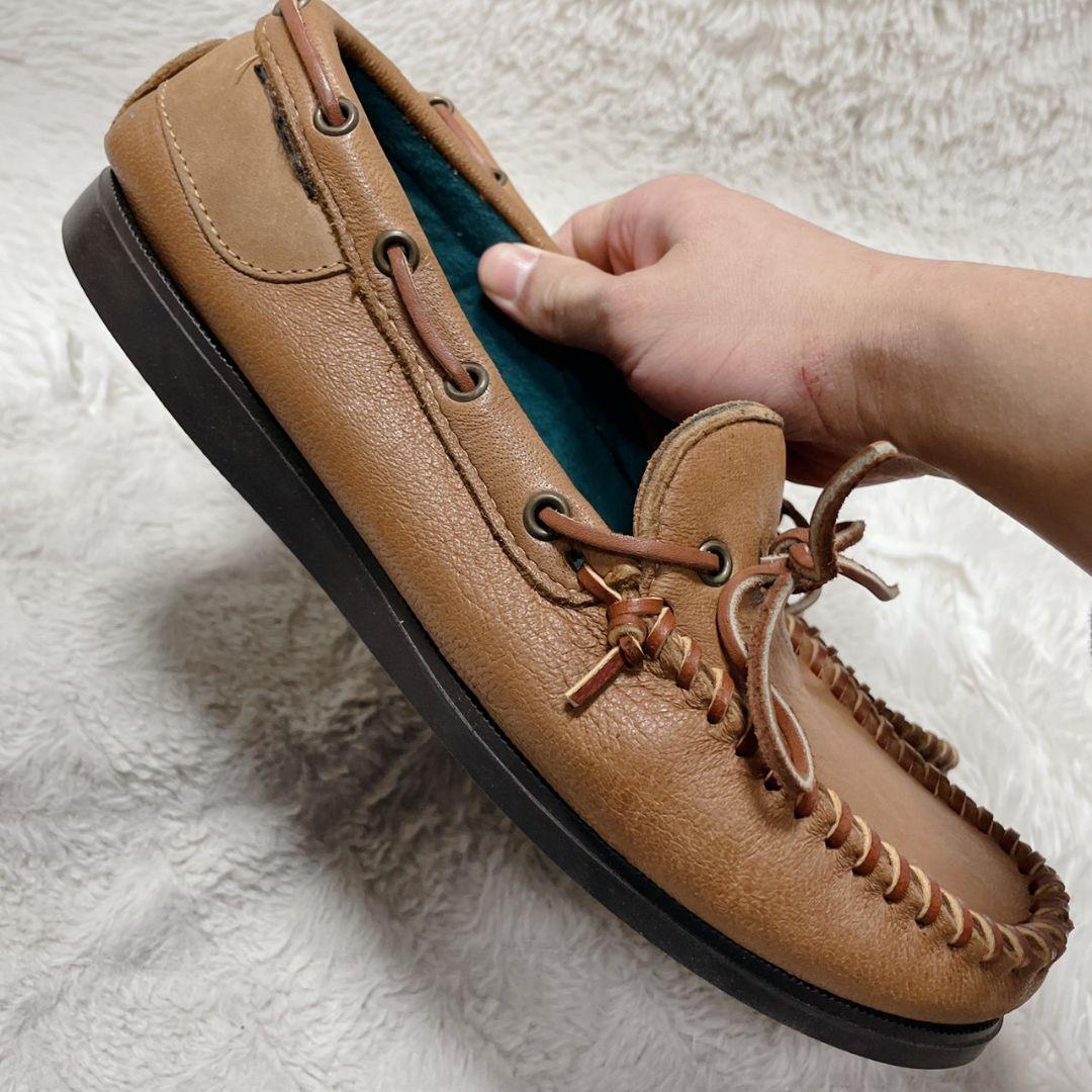QUODDY　極美品　ブラウン　モカシン　28.5cm相当　メンズ