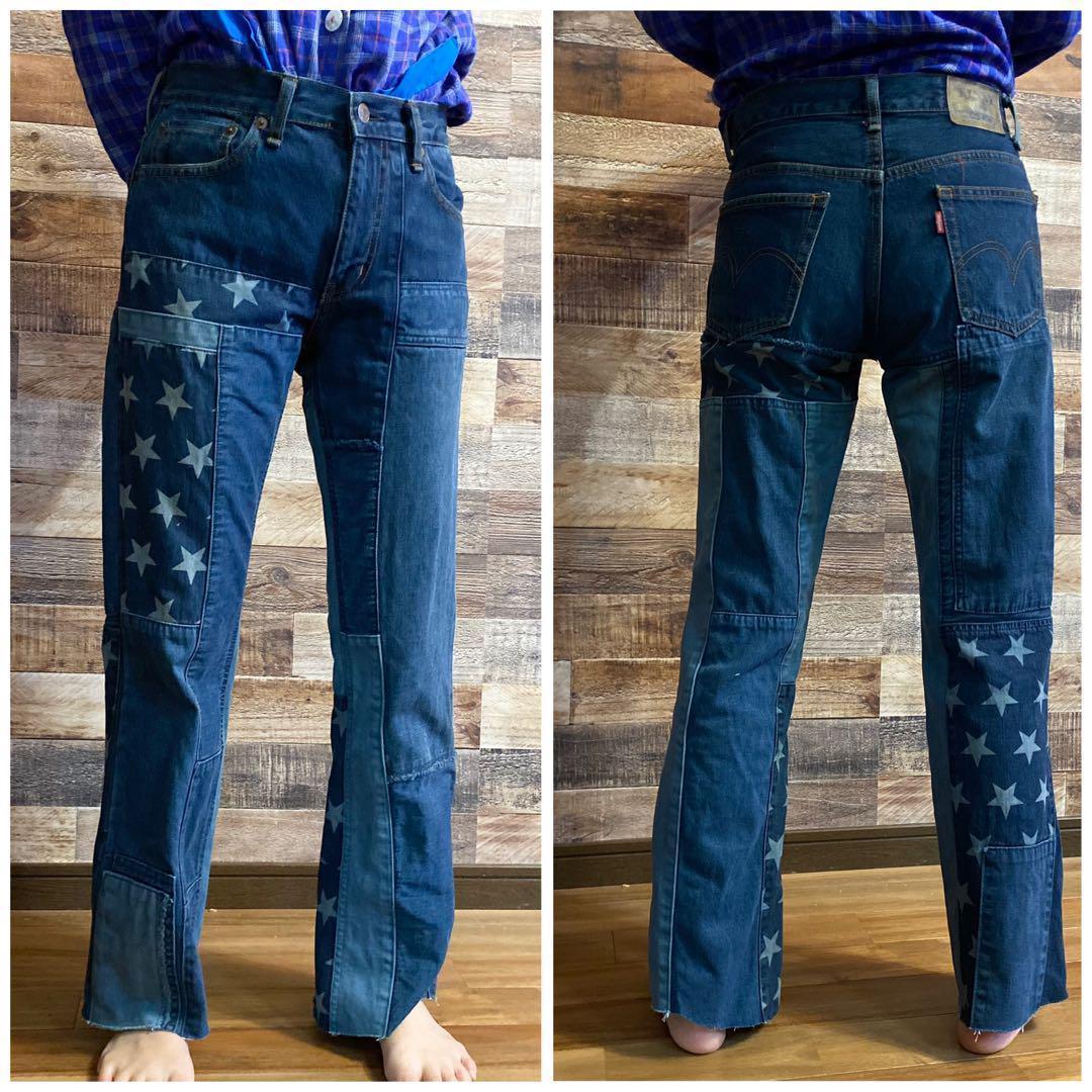 HYSTERIC GLAMOUR KINKY スター　パッチワーク　レディースM
