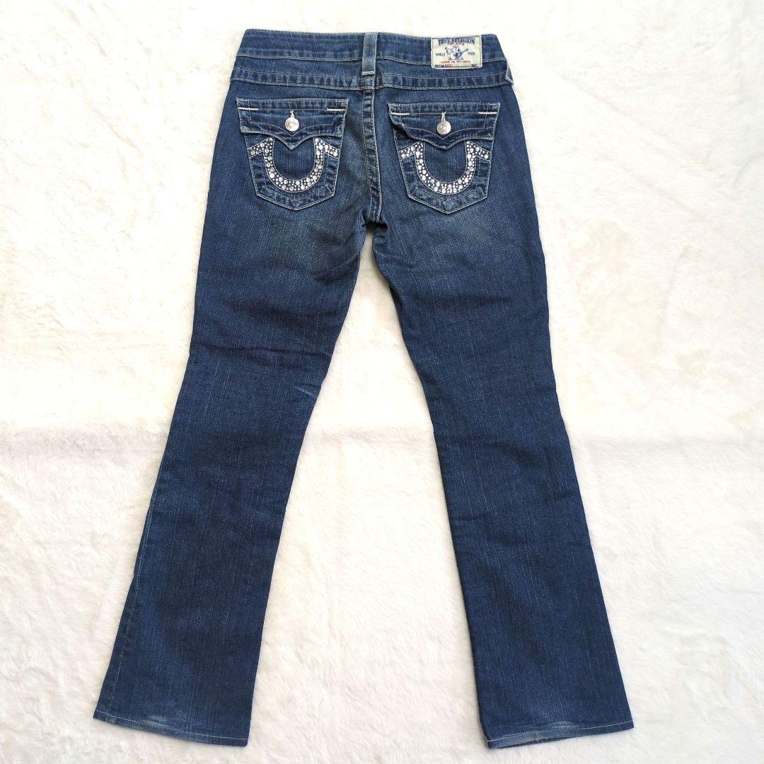 TRUE RELIGION　ラインストーン　ブーツカットデニムパンツ y2k