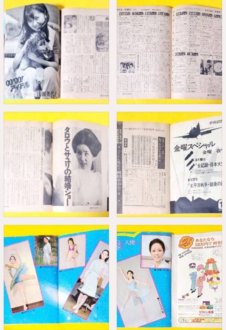 昭和48年1973年発刊TVガイド桜田淳子レッドバロンミキのり平はらたいら漫画