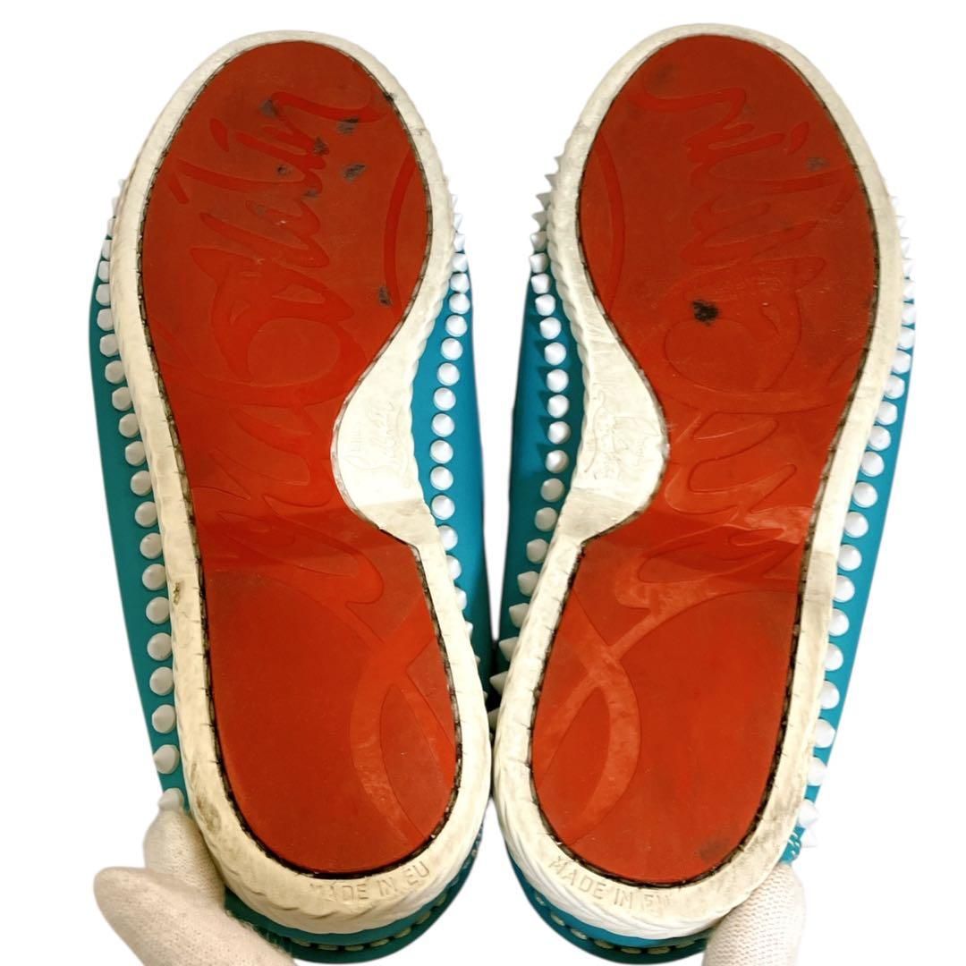 クリスチャンルブタン YACHT SPIKES FLAT CALFデッキシューズ