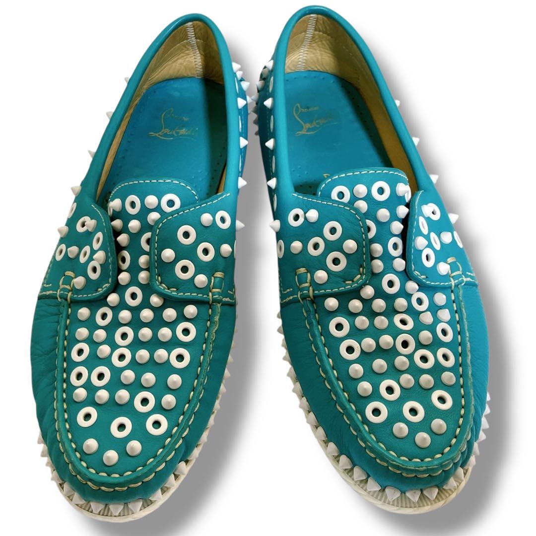 クリスチャンルブタン YACHT SPIKES FLAT CALFデッキシューズ