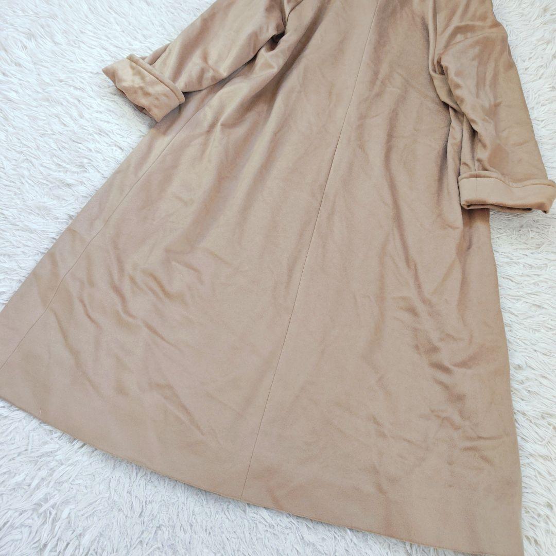 【ピアチェンツァ】カシミア100%ロングコート スタンドカラー ヴィンテージ