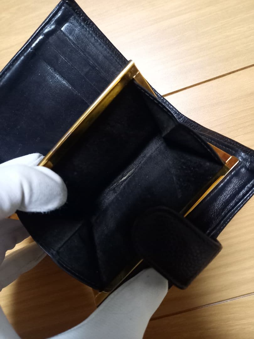 シャネル CHANEL 財布 キャビアスキン ココマーク ブラック 二つ折り財布