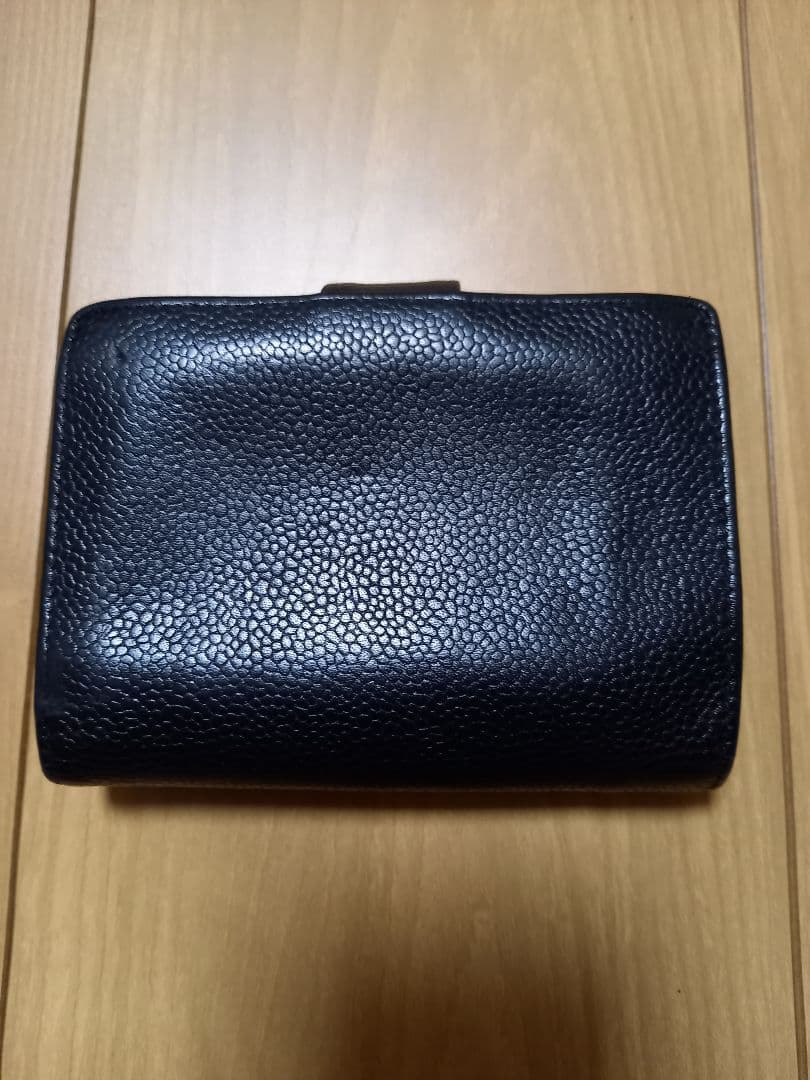 シャネル CHANEL 財布 キャビアスキン ココマーク ブラック 二つ折り財布