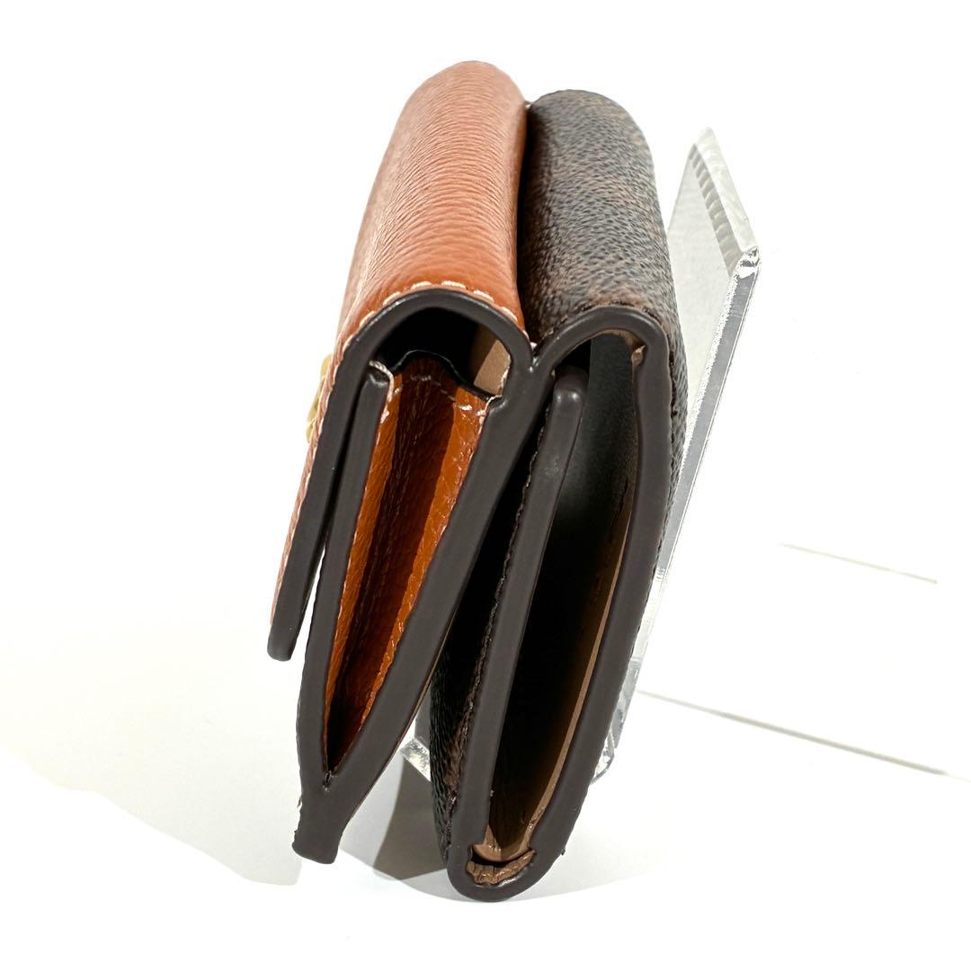現行品★ COACH エッセンシャル ミニ トライフォールド ウォレット